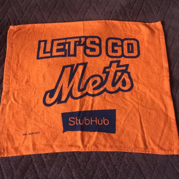 MLB "Let’s Go Mets" Promotional Stubhub Towel - Picture 1 of 2